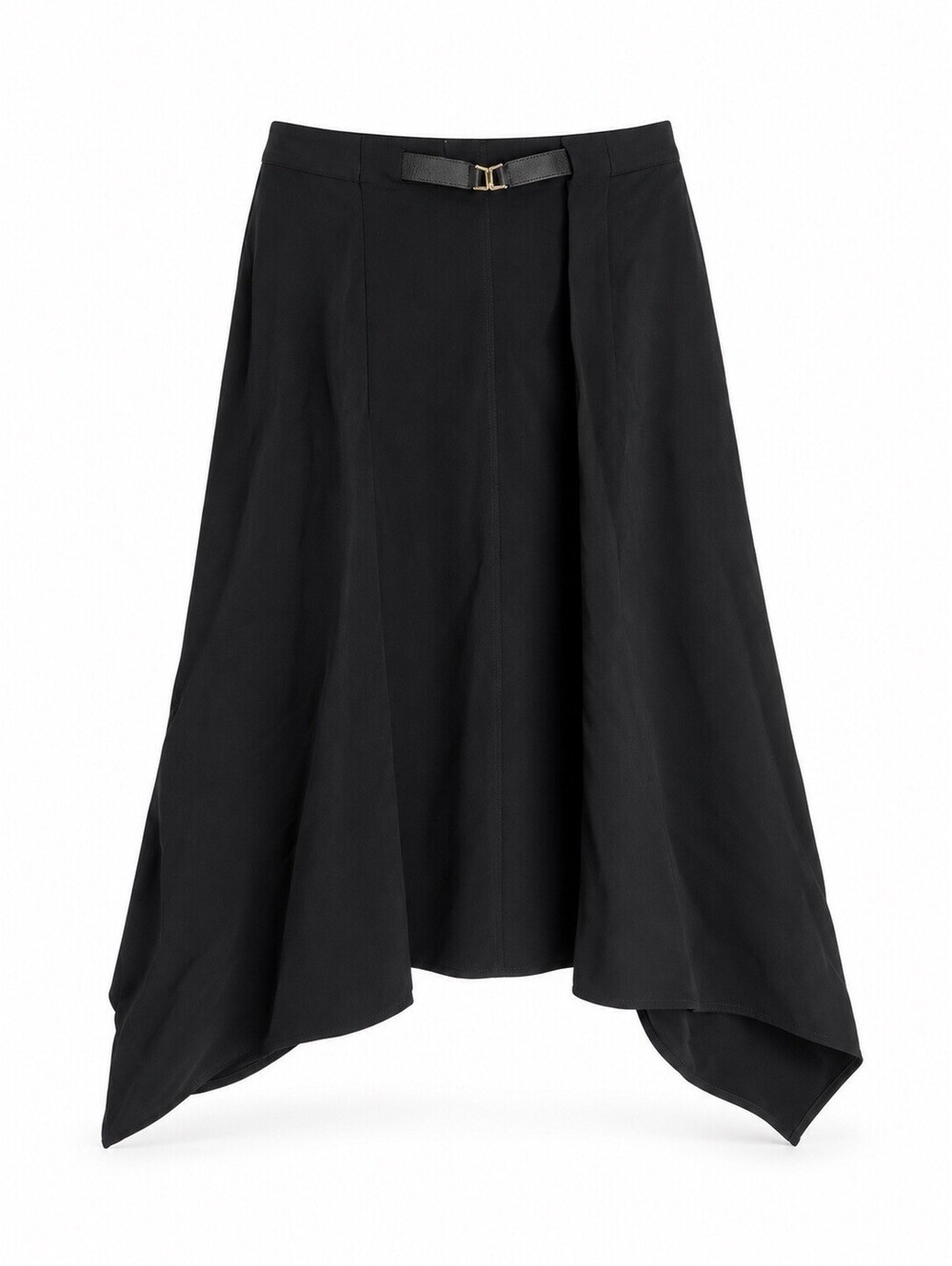 Marni Black Asymmetric Handkerchief Hem Skirt